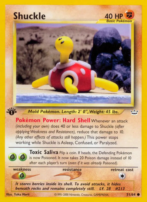 Shuckle (51/64) [Neo Revelation 1st Edition] - Pokemon Single