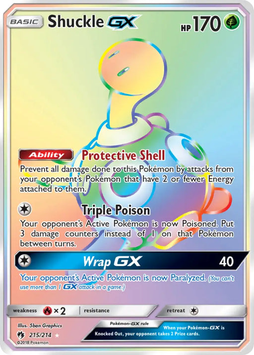 Shuckle GX (215/214) [Sun & Moon: Lost Thunder] - Pokemon Single
