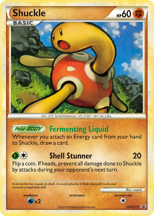 Shuckle (HGSS15) [HeartGold & SoulSilver: Black Star Promos] - Pokemon Single