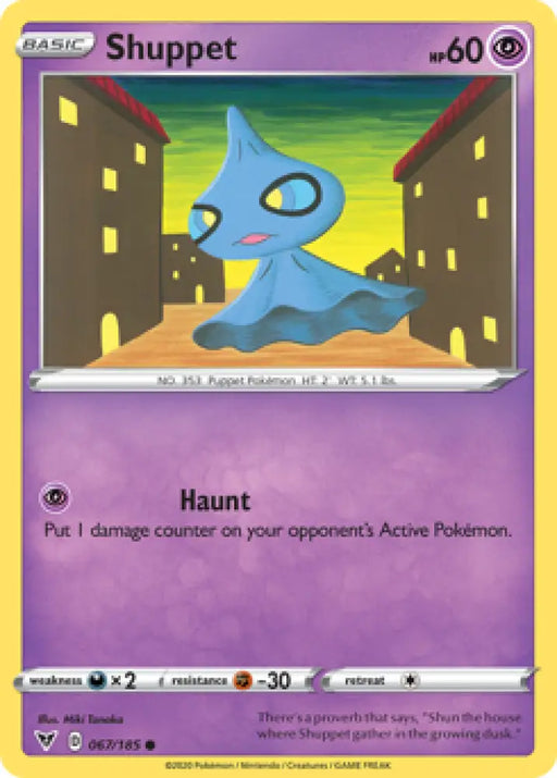Shuppet (067/185) [Sword & Shield: Vivid Voltage] - Pokemon Single