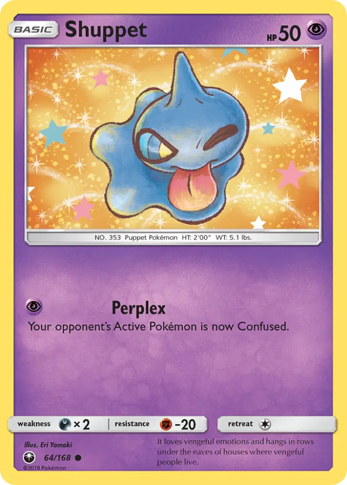 Shuppet (64/168) [Sun & Moon: Celestial Storm] - Pokemon Single