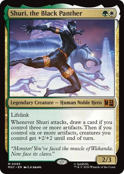 Shuri, the Black Panther (Surge Foil) (95) [Marvel Super Heroes Commander]