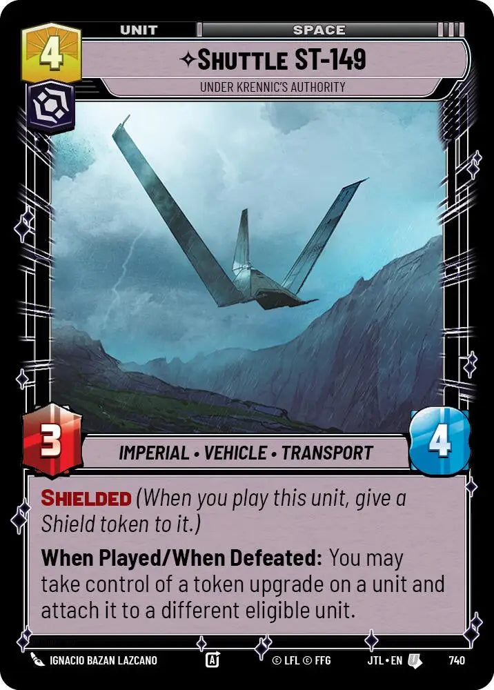 Shuttle ST-149 - Under Krennic’s Authority (Foil) (740) [Jump to Lightspeed] - Star Wars: Unlimited Single