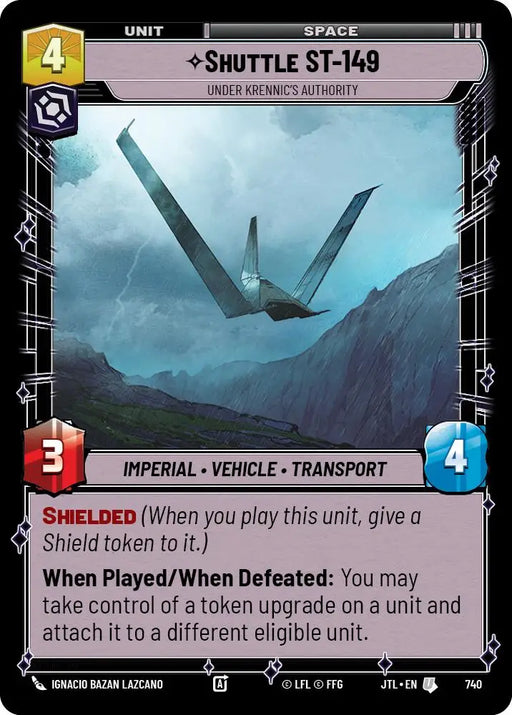 Shuttle ST-149 - Under Krennic’s Authority (Foil) (740) [Jump to Lightspeed] - Star Wars: Unlimited Single