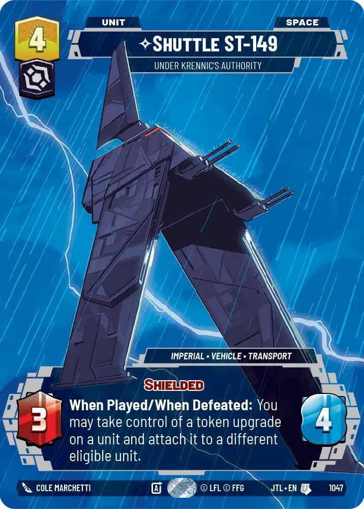 Shuttle ST-149 - Under Krennic’s Authority (Prestige) (1047) [Jump to Lightspeed] - Star Wars: Unlimited Single