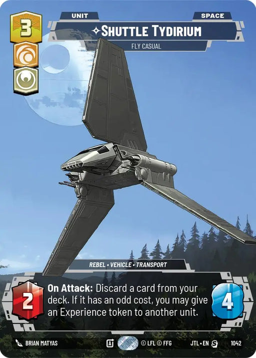 Shuttle Tydirium - Fly Casual (Prestige) (1042) [Jump to Lightspeed] - Star Wars: Unlimited Single