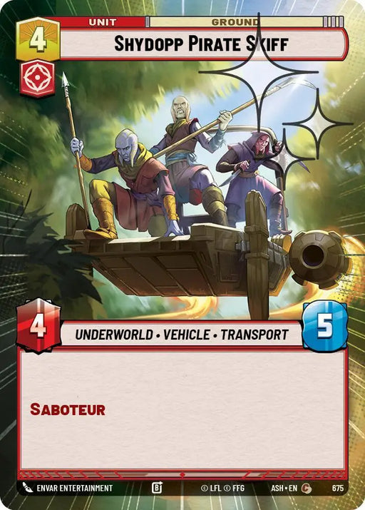 Shydopp Pirate Skiff (Hyperspace Foil) (675) [Ashes of the Empire]