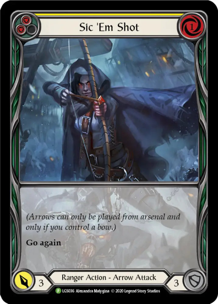Sic ’Em Shot (Yellow) [LGS036] (Promo) Rainbow Foil - Flesh And Blood Single