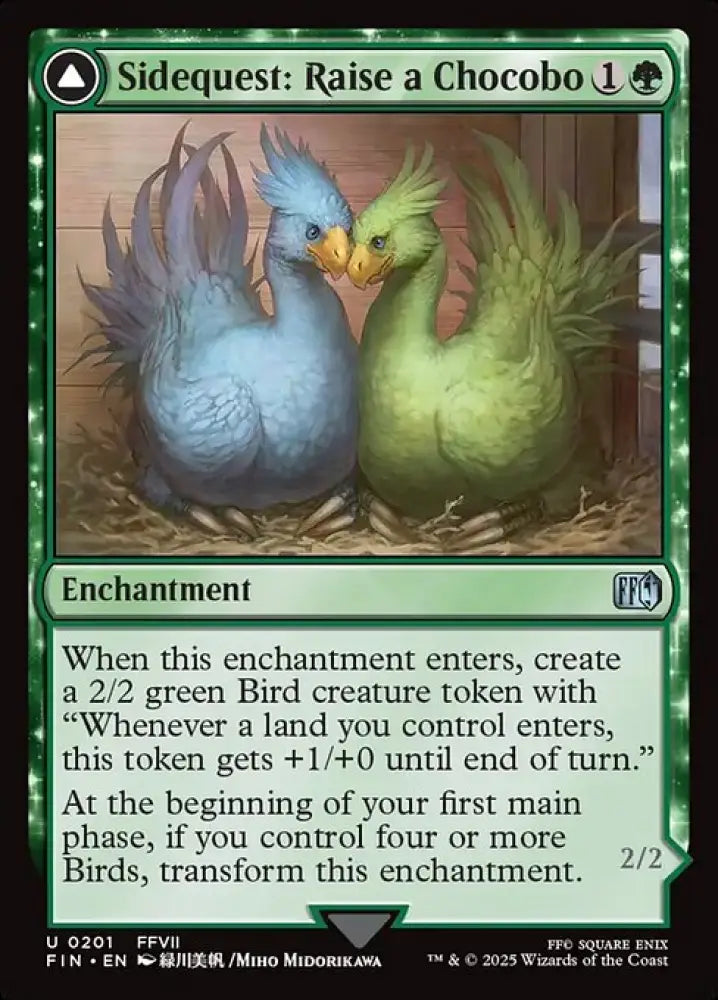 Sidequest: Raise a Chocobo // Black Chocobo (201) [Final Fantasy]