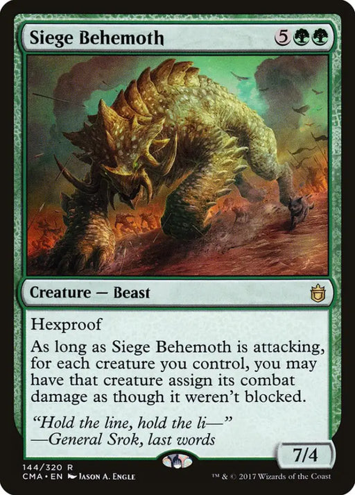 Siege Behemoth [Commander Anthology] - MTG Single