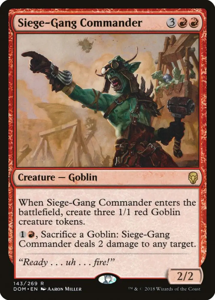 Siege-Gang Commander [Dominaria] - MTG Single