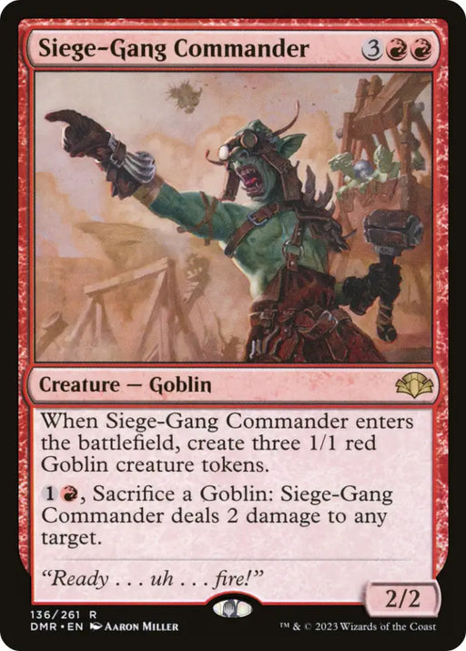 Siege-Gang Commander [Dominaria Remastered] - MTG Single