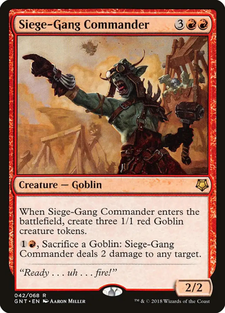 Siege-Gang Commander [Game Night 2018] - MTG Single