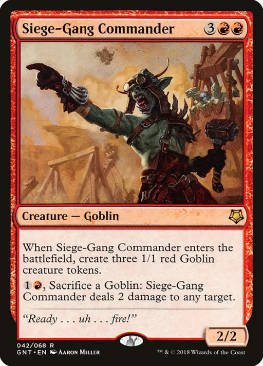 Siege-Gang Commander [Game Night 2018] - MTG Single
