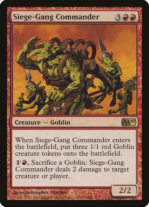 Siege-Gang Commander [Magic 2010] - MTG Single