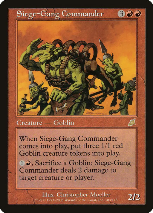 Siege-Gang Commander [Scourge] - MTG Single
