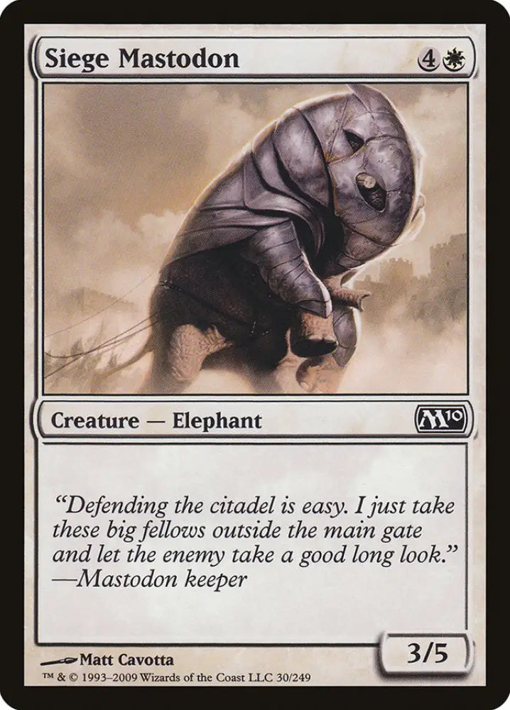 Siege Mastodon [Magic 2010] - MTG Single
