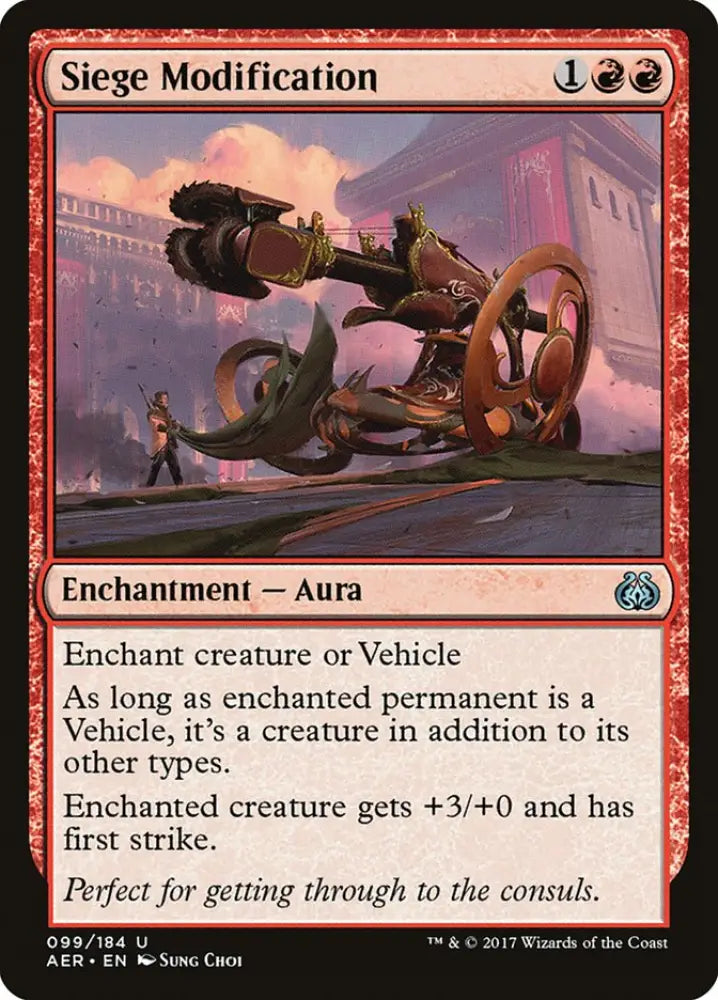 Siege Modification [Aether Revolt] - MTG Single