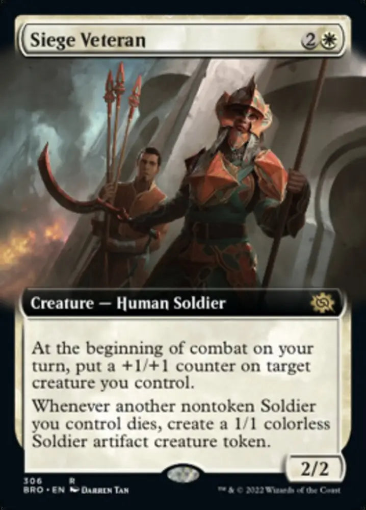 Siege Veteran (Extended Art) [The Brothers’ War] - MTG Single