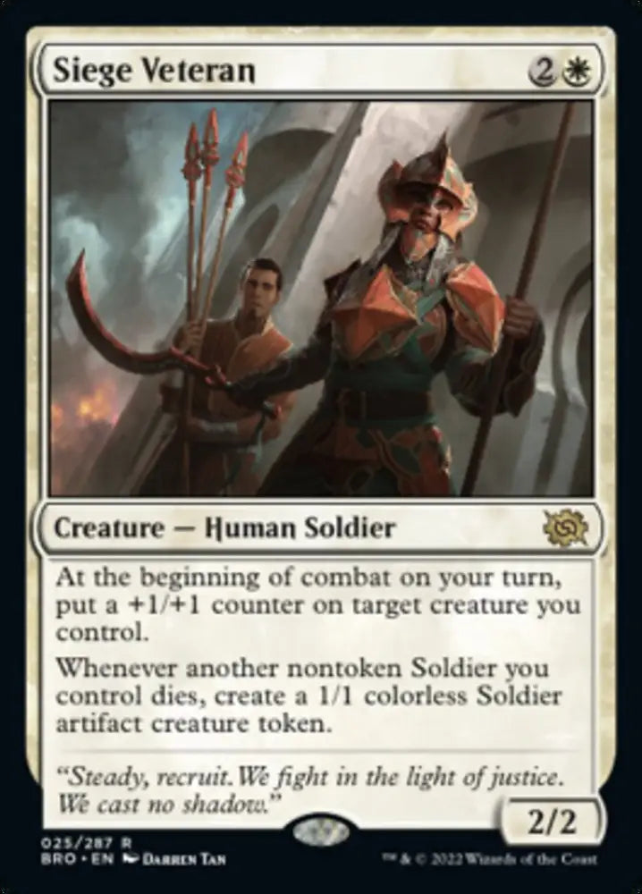 Siege Veteran [The Brothers’ War] - MTG Single