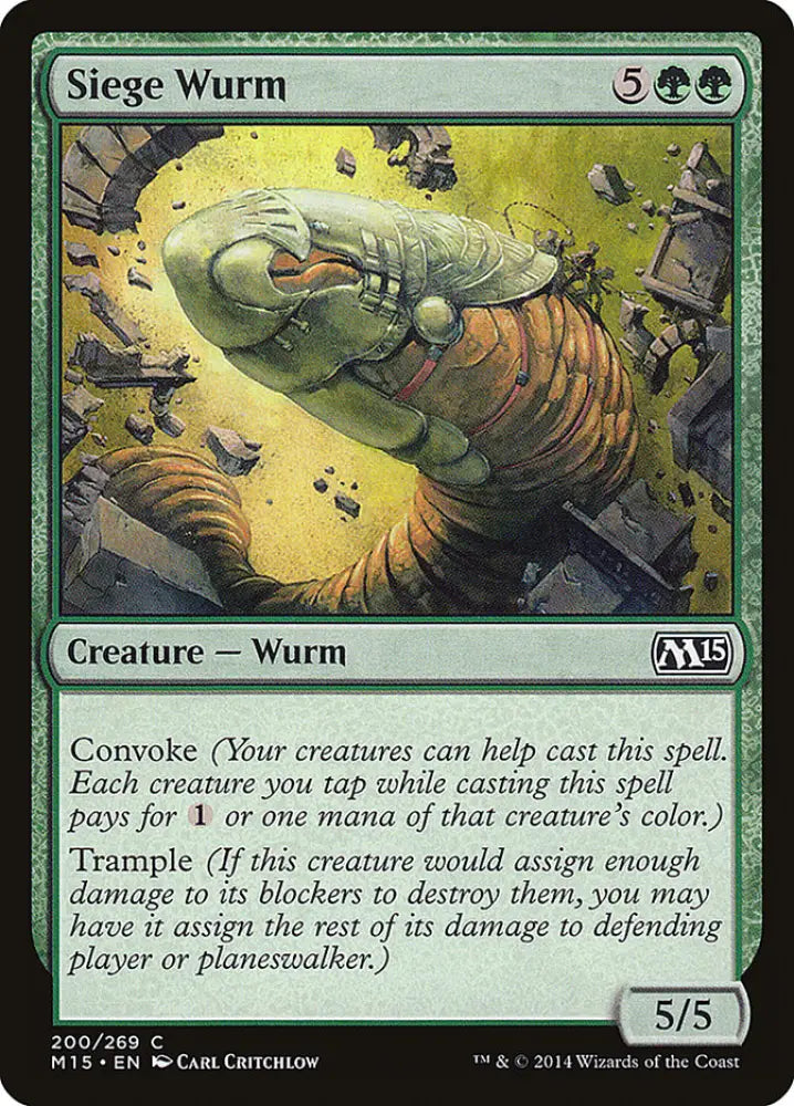 Siege Wurm [Magic 2015] - MTG Single