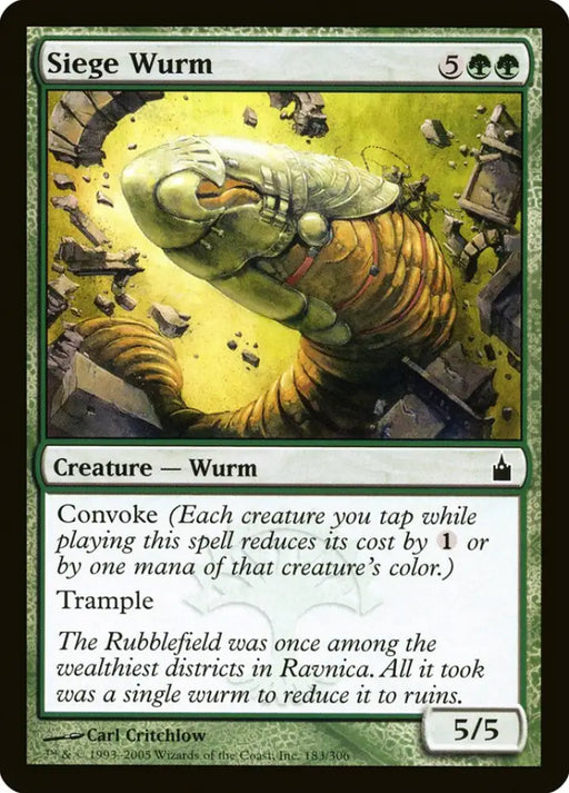 Siege Wurm [Ravnica: City of Guilds] - MTG Single