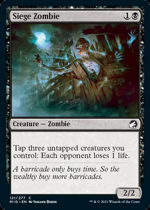 Siege Zombie [Innistrad: Midnight Hunt] - MTG Single