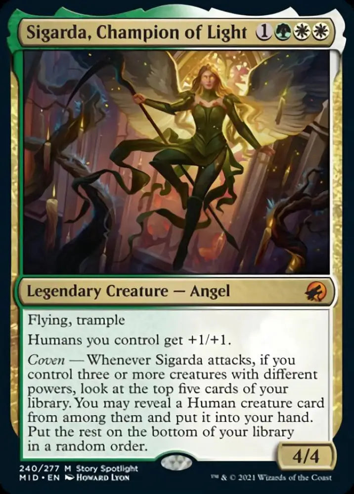 Sigarda Champion of Light [Innistrad: Midnight Hunt] - MTG Single