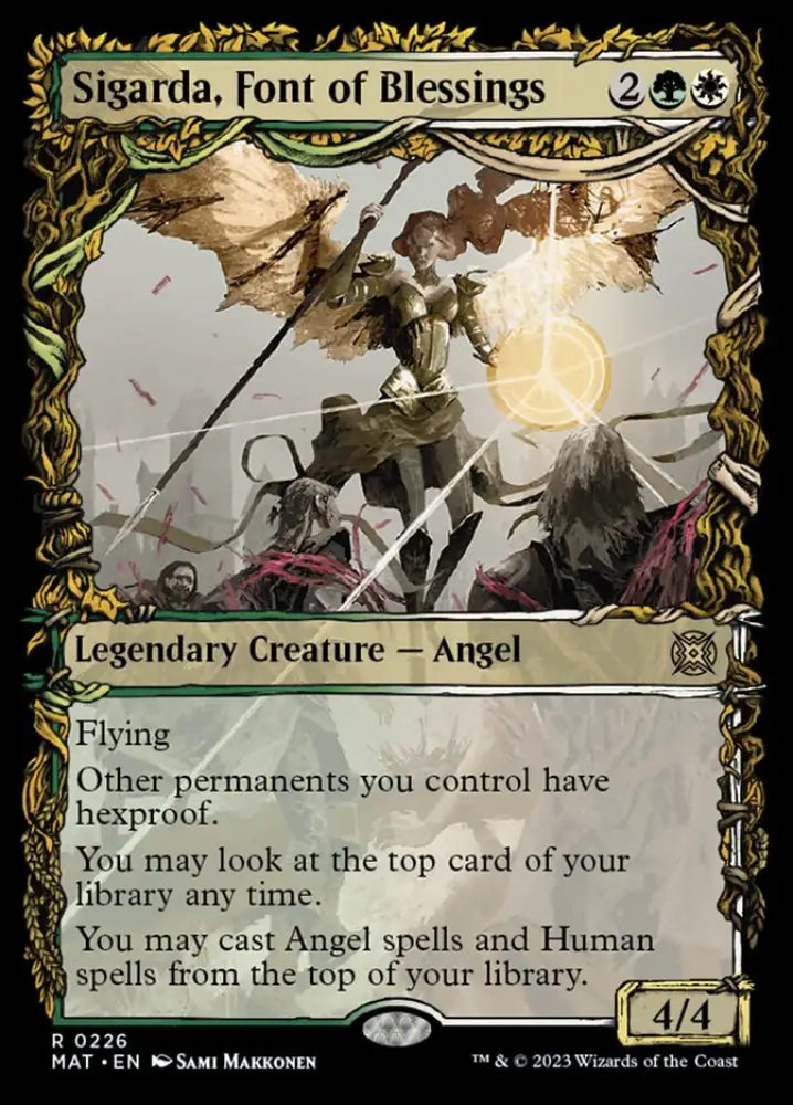 Sigarda Font of Blessings (Showcase Halo Foil) [March of the Machine: The Aftermath] - MTG Single