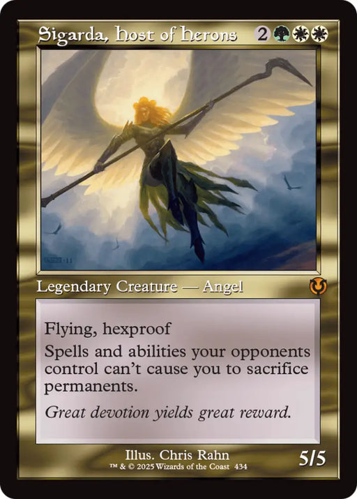 Sigarda Host of Herons (Retro Frame) [Innistrad Remastered] - MTG Single