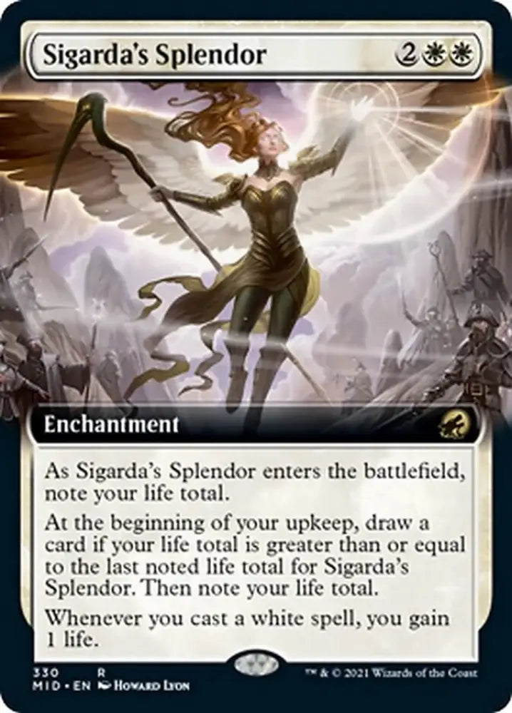 Sigarda’s Splendor (Extended Art) [Innistrad: Midnight Hunt] - MTG Single