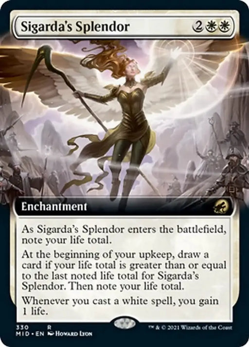 Sigarda’s Splendor (Extended Art) [Innistrad: Midnight Hunt] - MTG Single