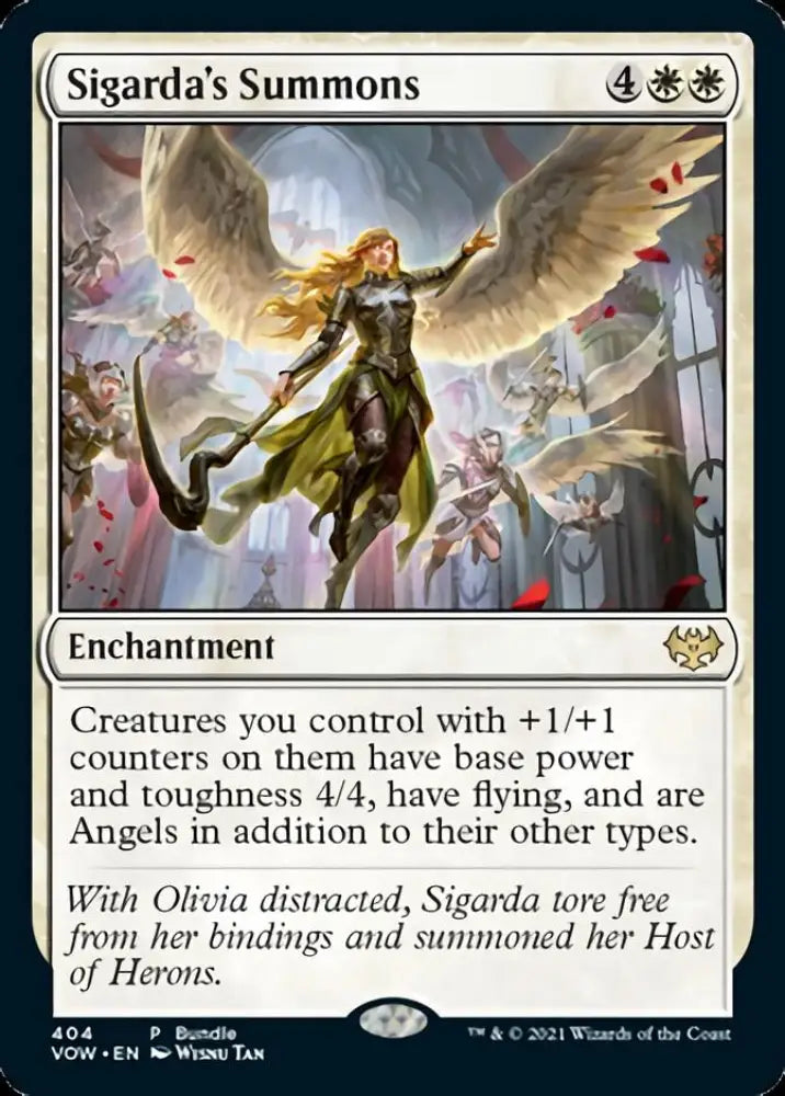 Sigarda’s Summons (Bundle) [Innistrad: Crimson Vow] - MTG Single