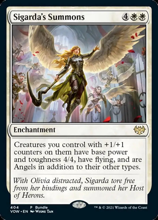 Sigarda’s Summons (Bundle) [Innistrad: Crimson Vow] - MTG Single