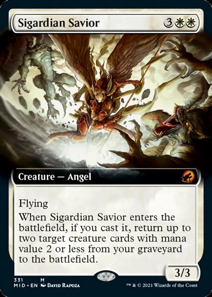 Sigardian Savior (Extended Art) [Innistrad: Midnight Hunt] - MTG Single