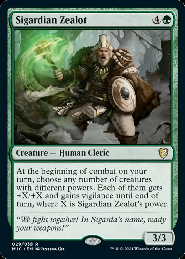 Sigardian Zealot [Innistrad: Midnight Hunt Commander] - MTG Single