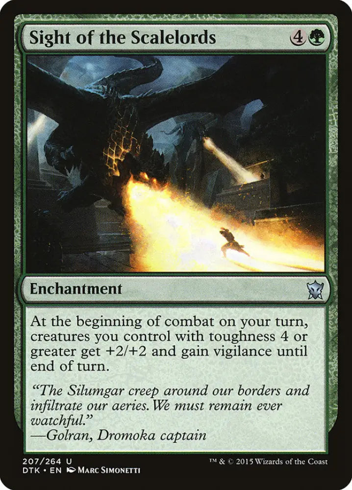 Sight of the Scalelords [Dragons of Tarkir] - MTG Single