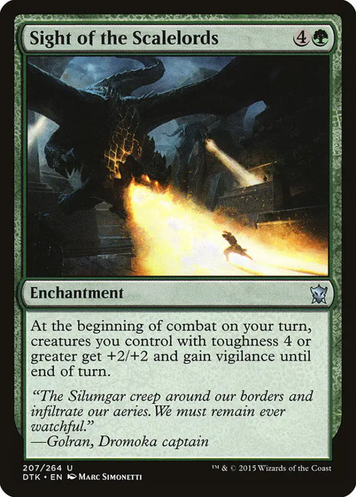 Sight of the Scalelords [Dragons of Tarkir] - MTG Single
