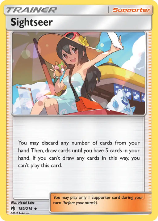 Sightseer (189/214) [Sun & Moon: Lost Thunder] - Pokemon Single