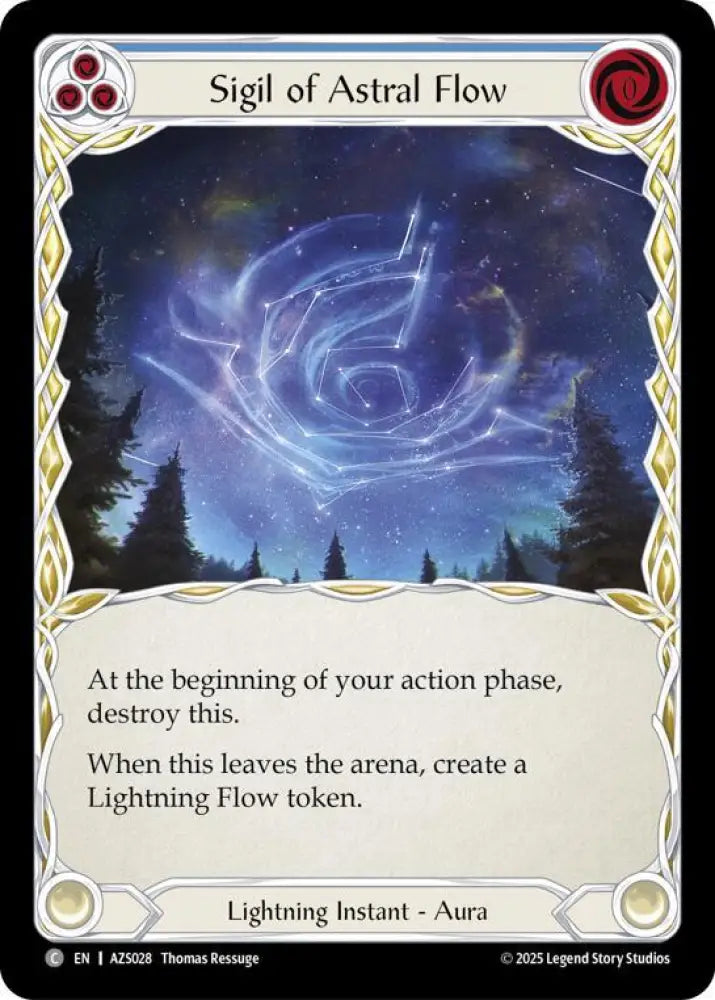Sigil Of Astral Flow (Blue) (AZS028) [Armory Deck: Zyggy]