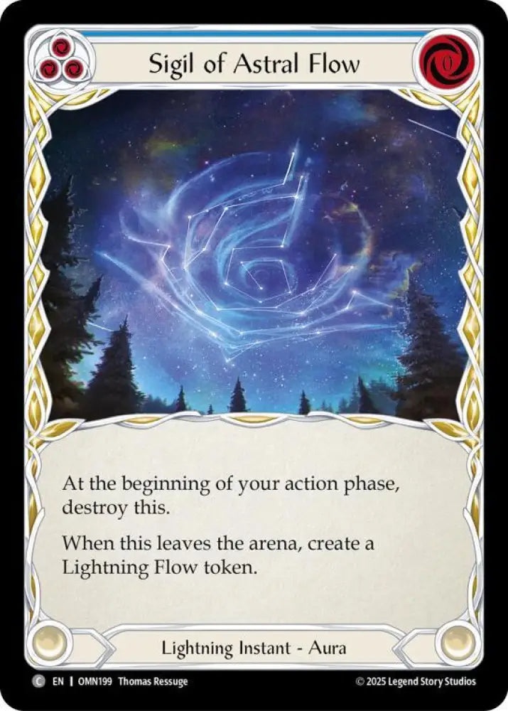 Sigil Of Astral Flow (Blue) (OMN199) [Omens of the Third Age]