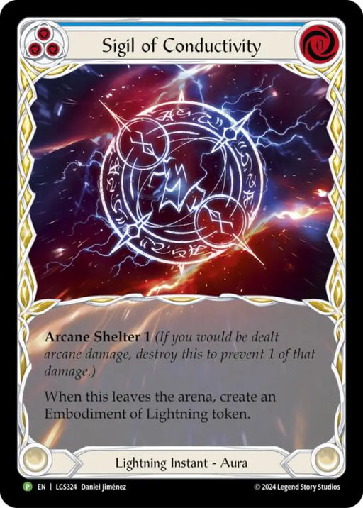 Sigil of Conductivity (Extended Art) [LGS324] (Promo) Rainbow Foil - Flesh And Blood Single