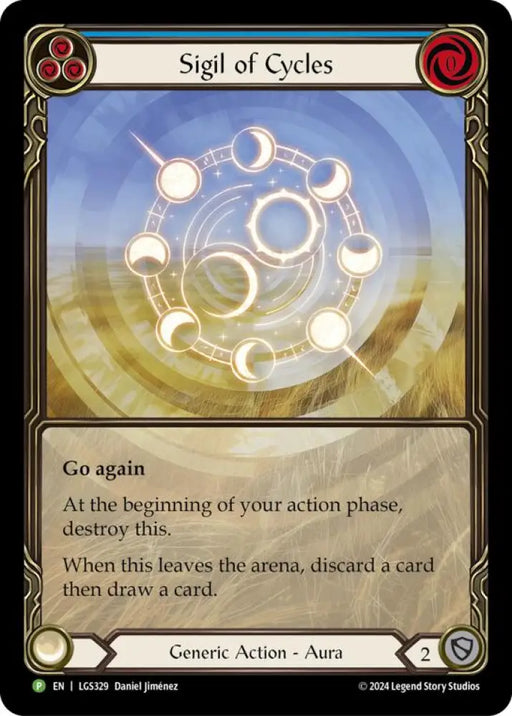 Sigil of Cycles (Extended Art) [LGS329] (Promo) Rainbow Foil - Flesh And Blood Single
