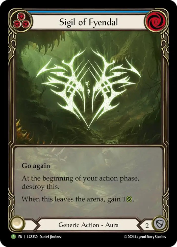Sigil of Fyendal (Extended Art) [LGS330] (Promo) Rainbow Foil - Flesh And Blood Single
