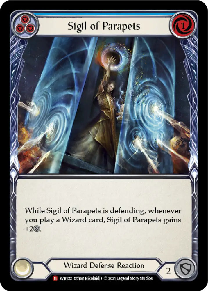 Sigil of Parapets [Everfest] 1st Edition Rainbow Foil - Flesh And Blood Single