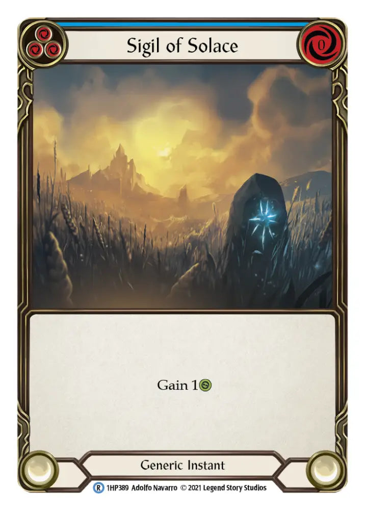 Sigil of Solace (Blue) [1HP389] (History Pack 1) - Flesh And Blood Single
