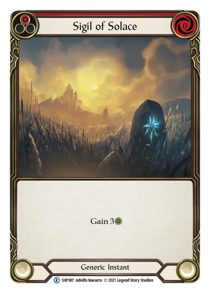 Sigil of Solace (Red) [1HP387] (History Pack 1) - Flesh And Blood Single