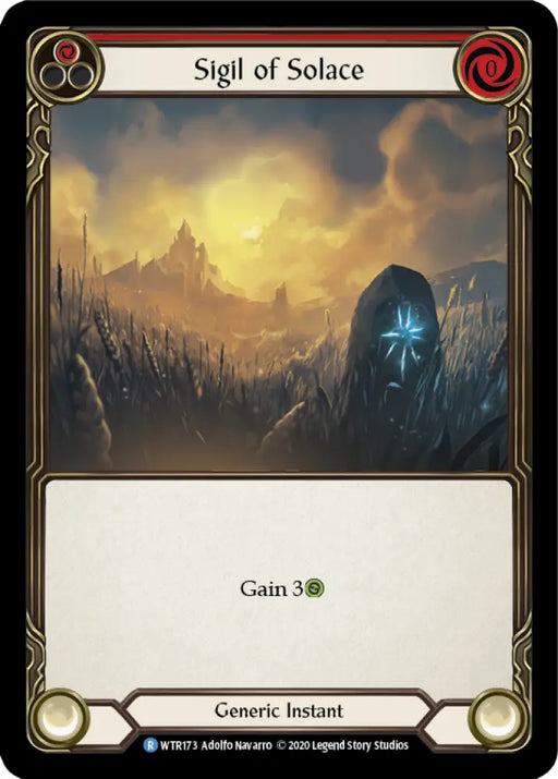 Sigil of Solace (Red) [Welcome to Rathe Unlimited] Unlimited Rainbow Foil - Flesh And Blood Single