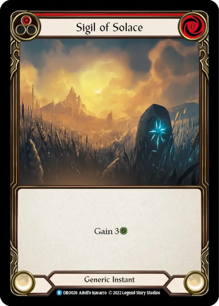 Sigil of Solace [Uprising] (Dromai Blitz Deck) - Flesh And Blood Single
