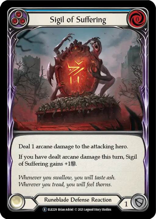 Sigil of Suffering (Blue) [Tales of Aria Unlimited] Unlimited Normal - Flesh And Blood Single